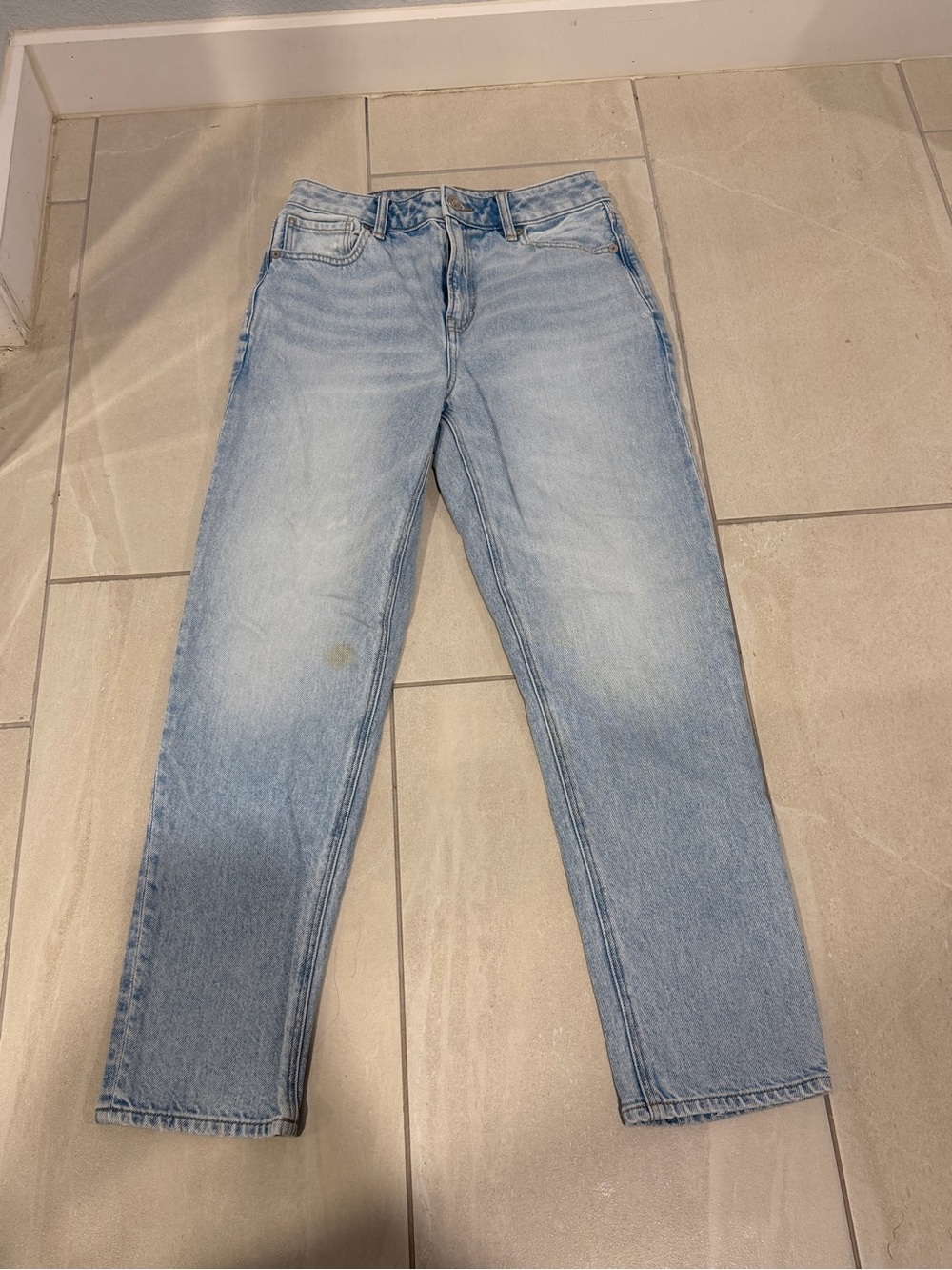 American Eagle Outfitters Light Wash Straight Jeans